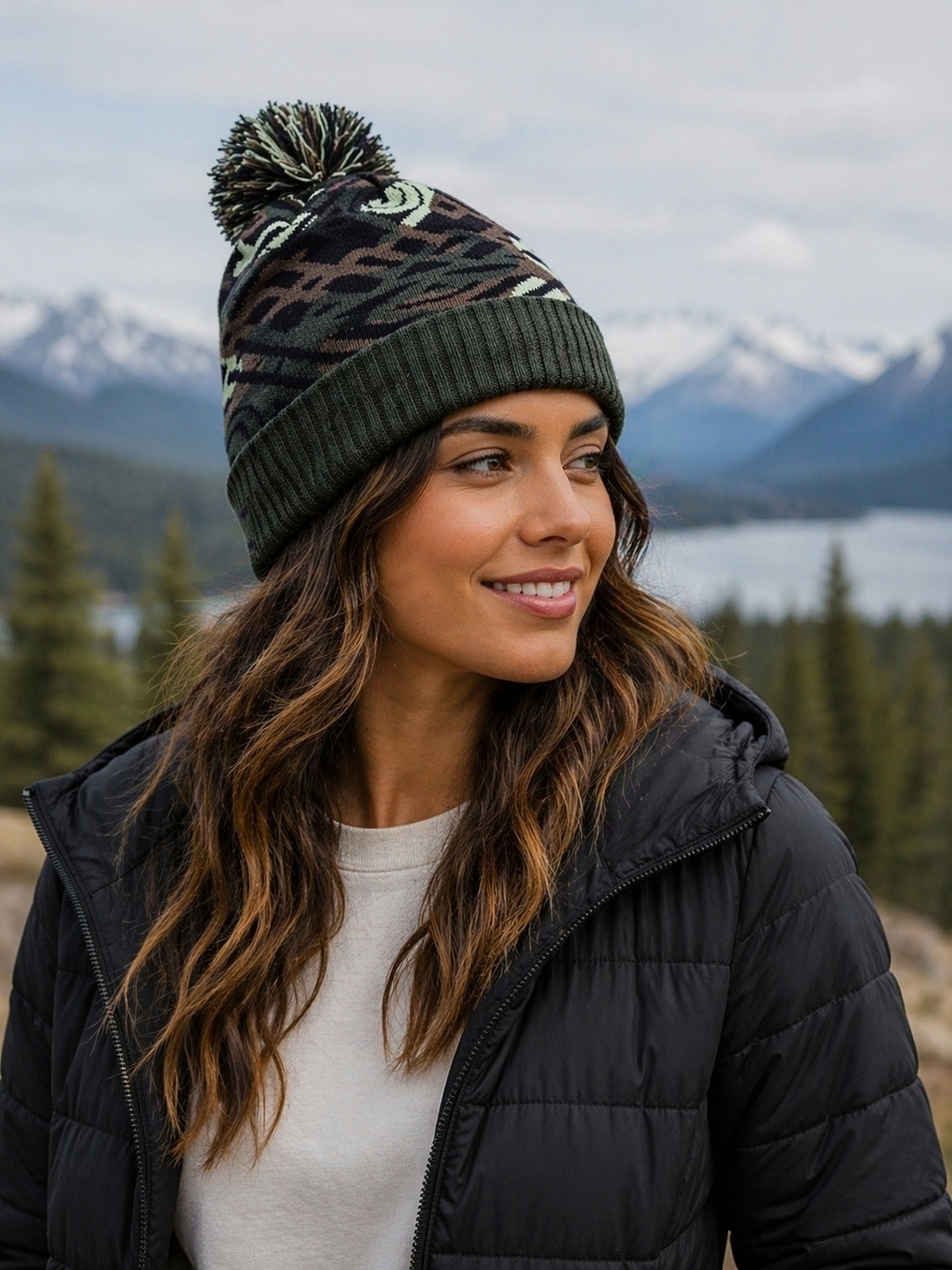 KAVU Natureschel Beanie in Osem | NWT | Pom Pom Hat